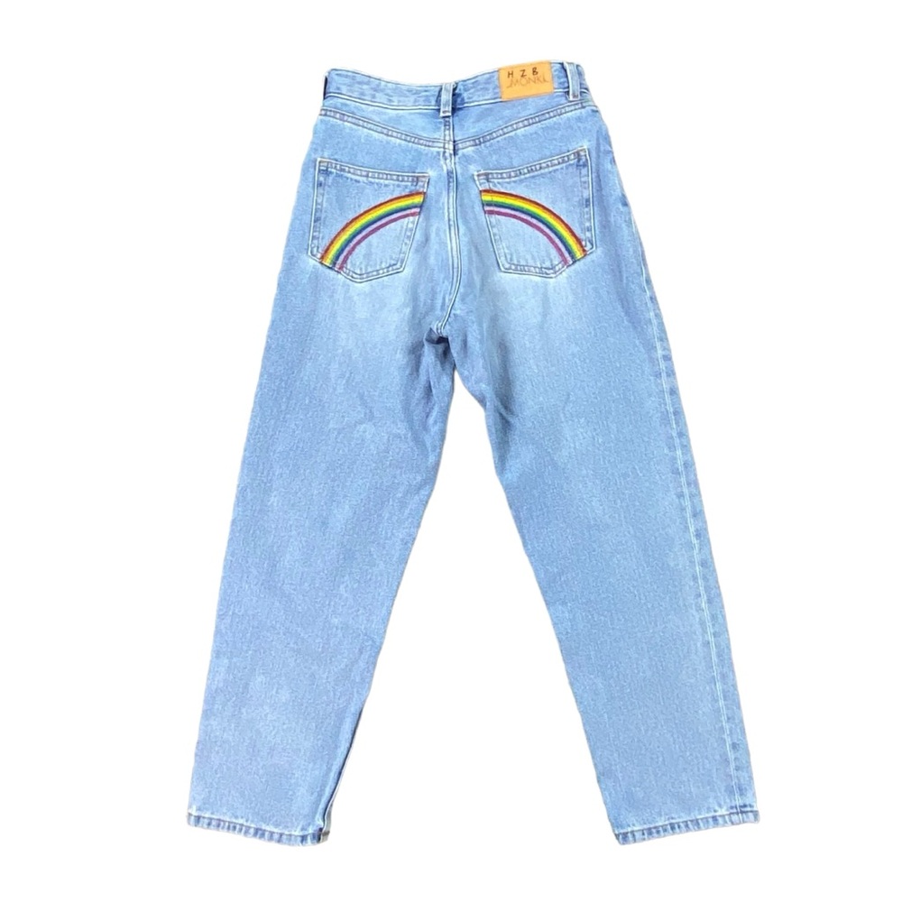 Woman’s Monki “taiki” high waist ballon leg jeans size 25